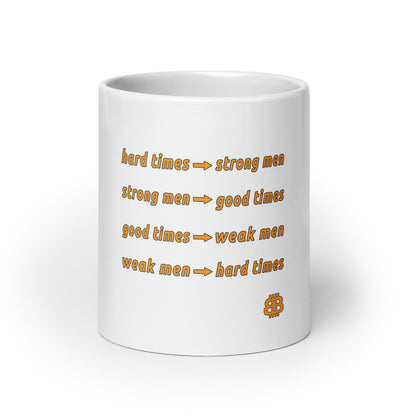 White glossy mug "HardTimes"