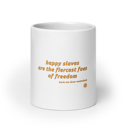 White glossy mug "Slaves"