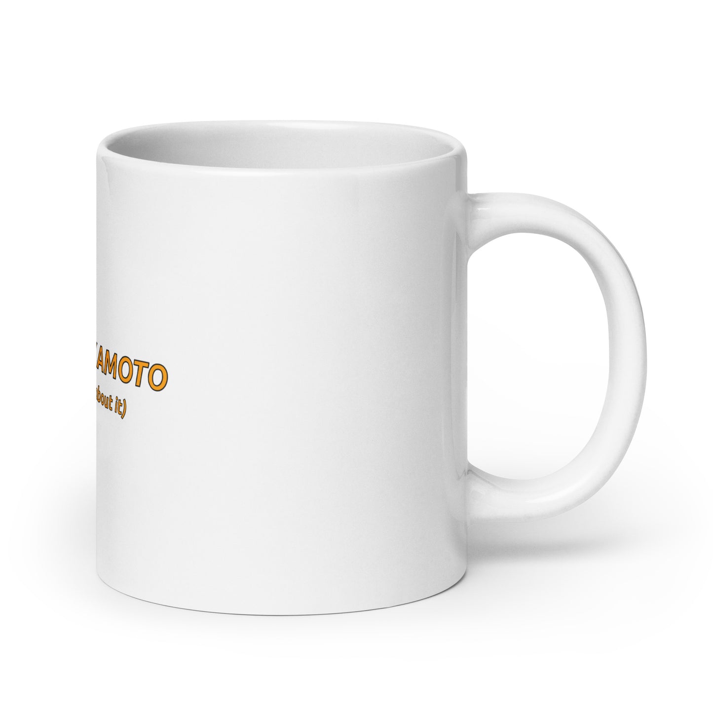 White glossy mug "Brag"