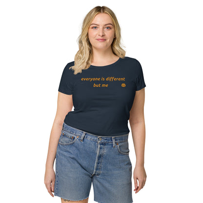 Women’s wide neck short sleeve organic t-shirt "Different"