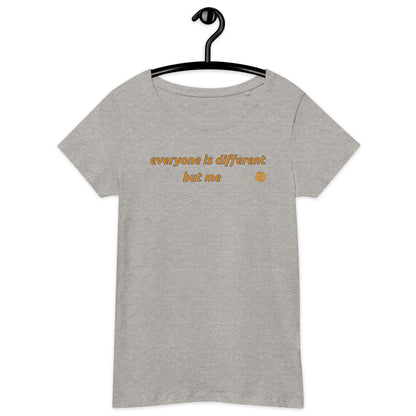Women’s wide neck short sleeve organic t-shirt "Different"