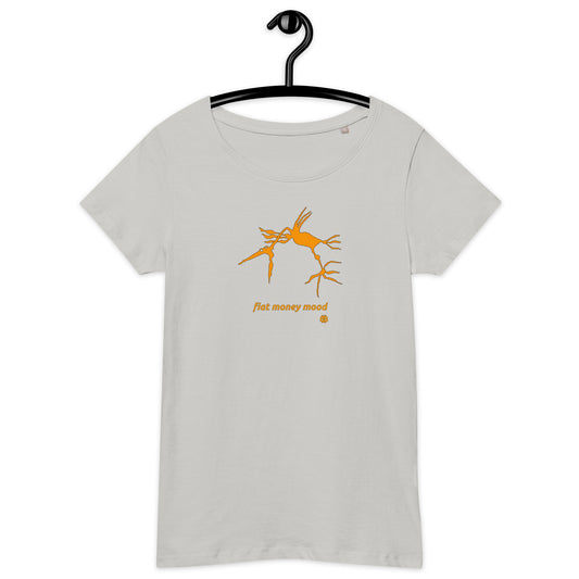 Women’s wide neck long sleeve organic t-shirt "Mood"