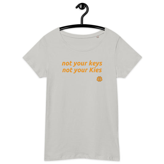 Women’s wide neck short sleeve organic t-shirt "Kies"