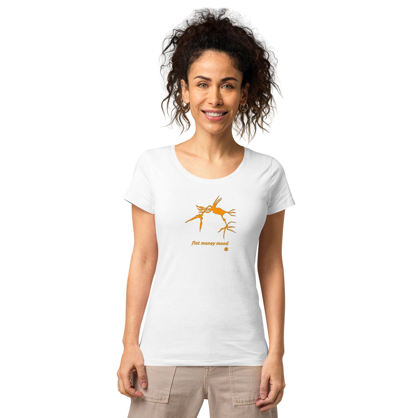 Women’s wide neck long sleeve organic t-shirt "Mood"