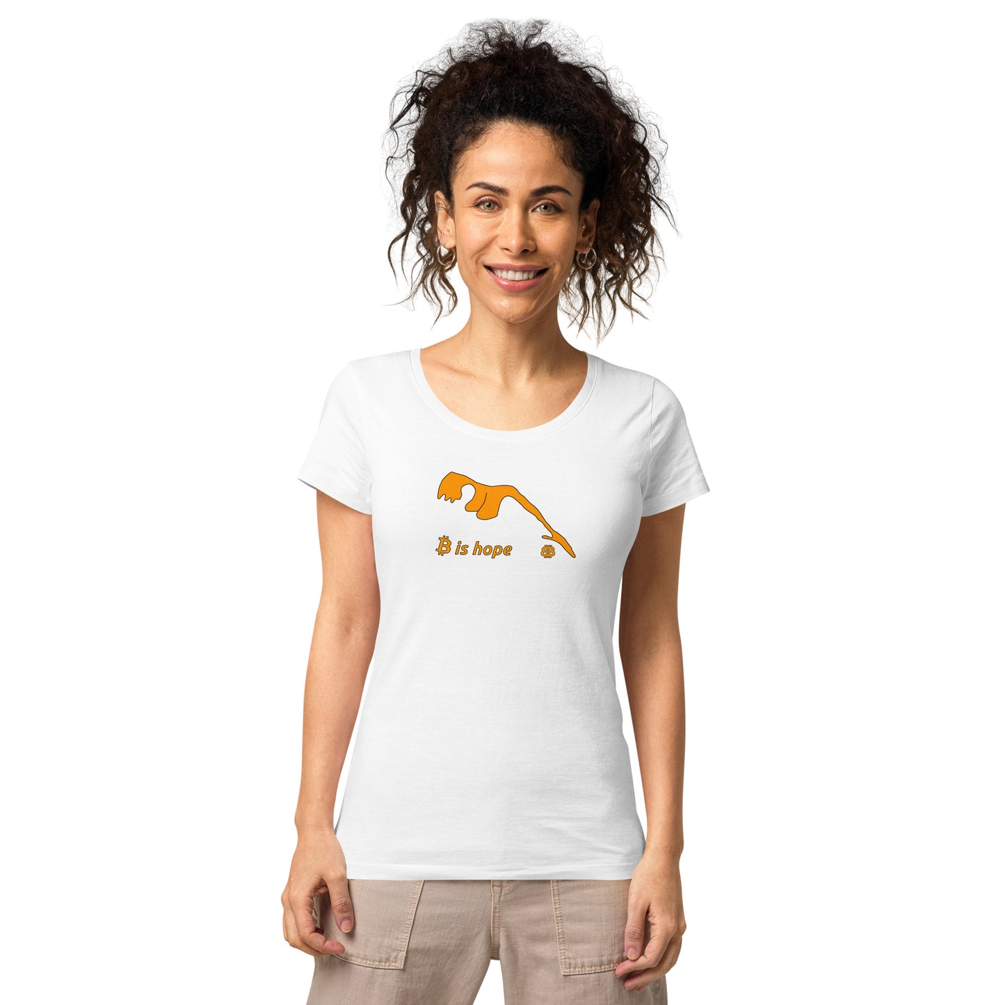 Women’s wide neck short sleeve organic t-shirt "Hope"