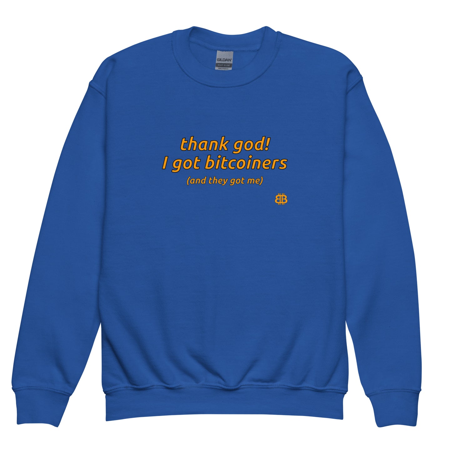 Youth crewneck sweatshirt "ThankGod"