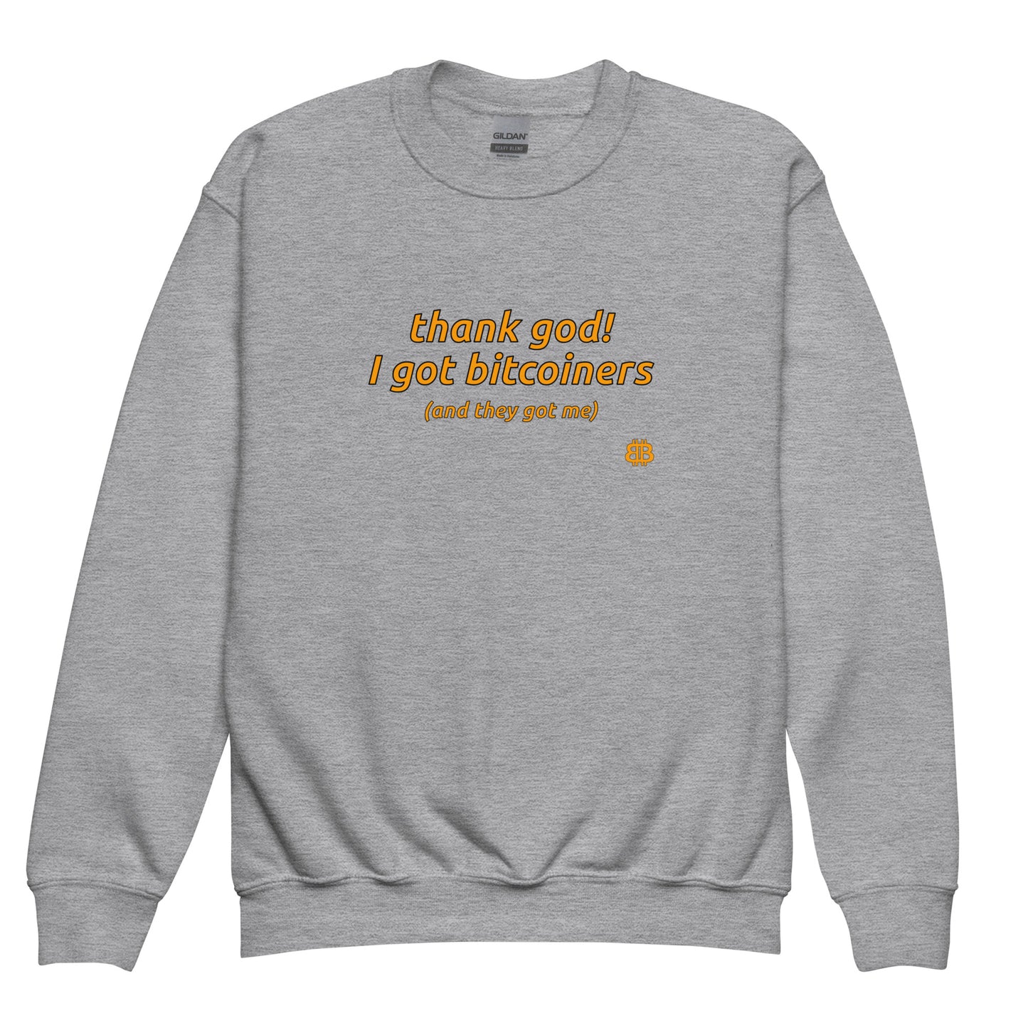 Youth crewneck sweatshirt "ThankGod"